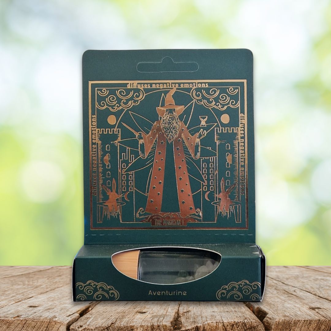 Roll-on Terapêutico Aventurina – O Mago (Tarot)