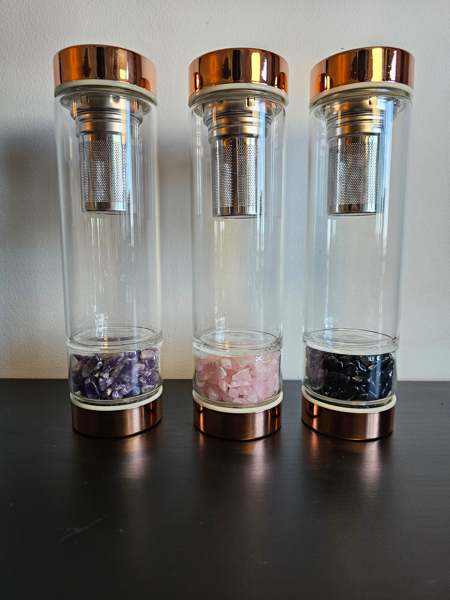 Garrafa de Chá Quartzo Rosa