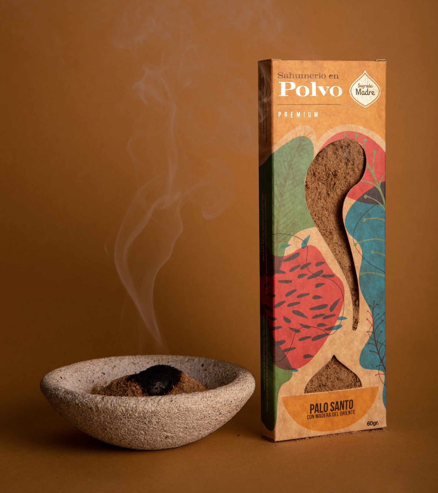 Incenso em Pó Pau Santo com Madeira Oriental
