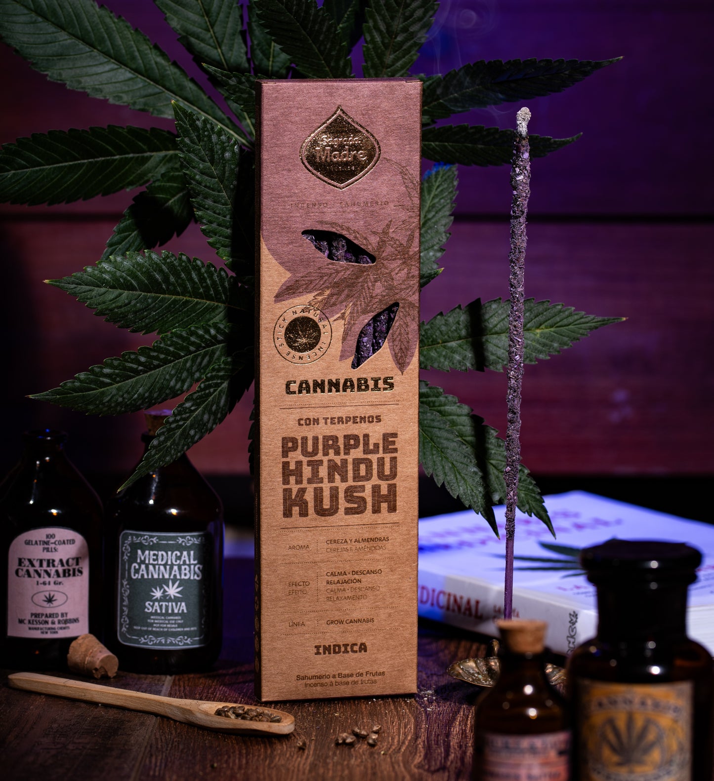 Incenso Cannabis Purple Hindu Kush