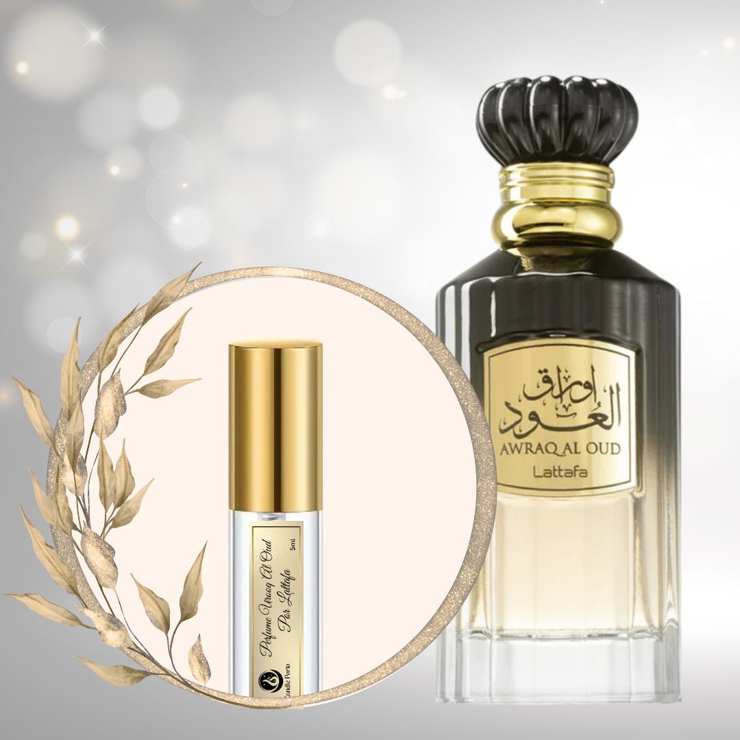 Decante Mulheres Lattafa Urooq Al Oud Eau de Parfum 5ml