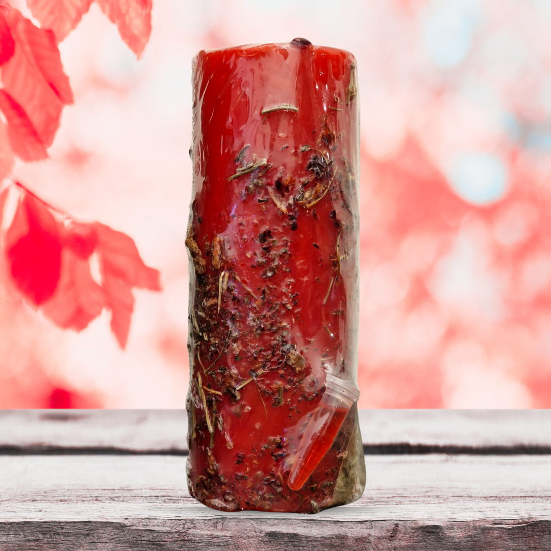 Velão do Amor com Ervas e Rosa Vermelha