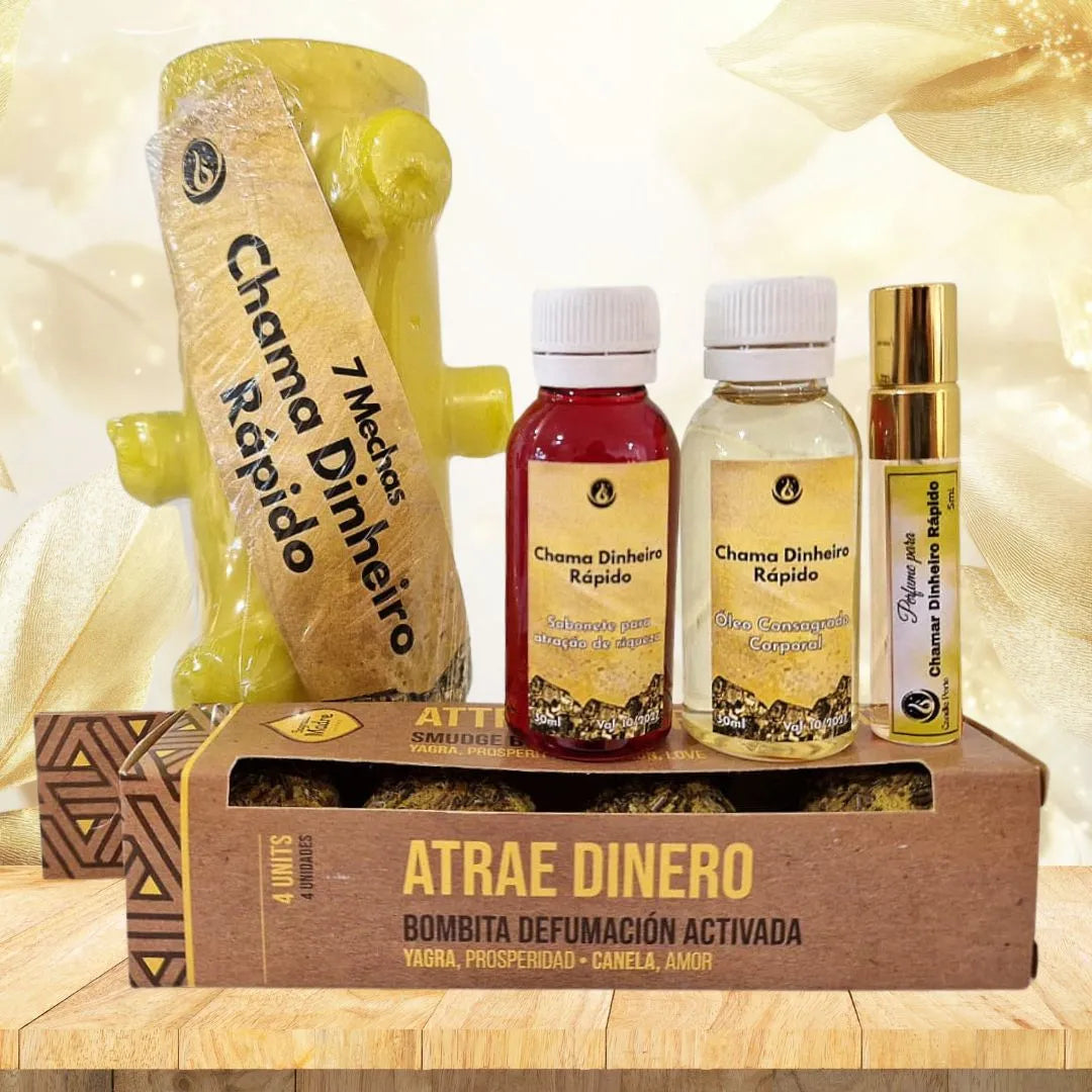 Kit Ritual completo Chama Dinheiro Rápido
