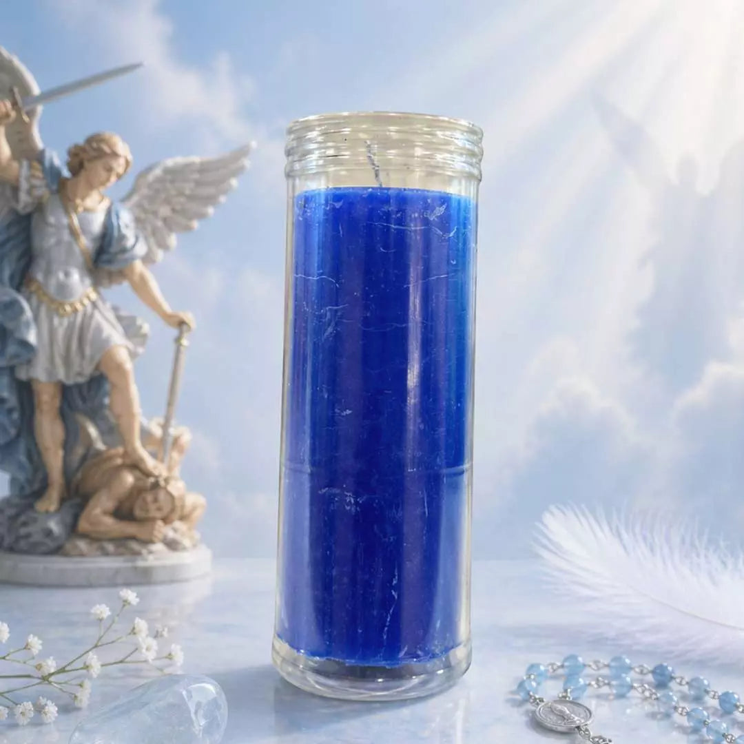 Vela de 7 Dias Azul - São Miguel Arcanjo