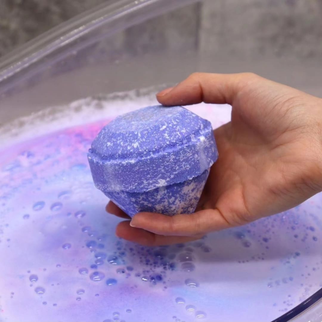 Bomba de Banho Lavanda com Cristal Surpresa