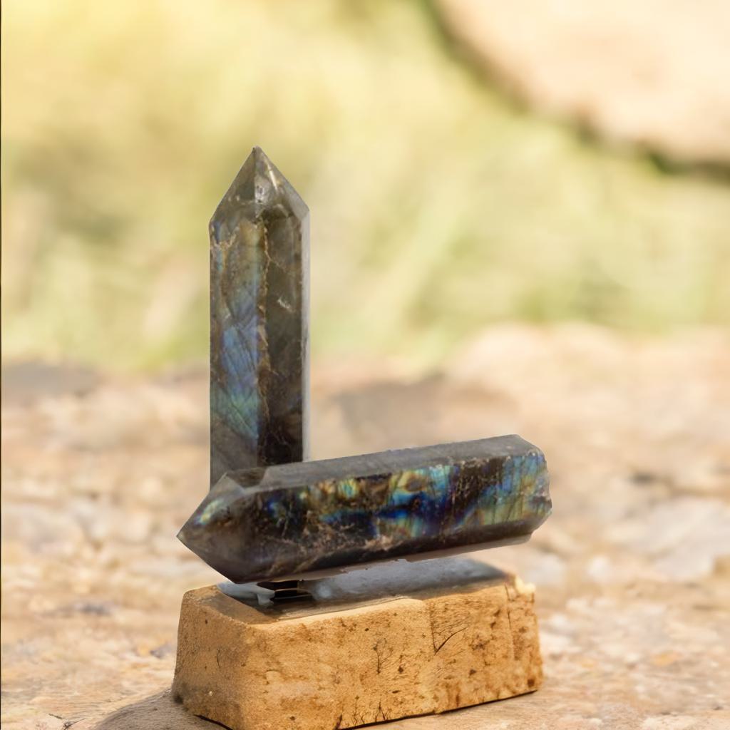Ponta de Labradorite (aprox. 50-65gm 100x28mm)