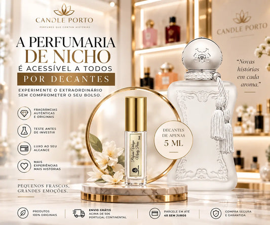 Perfumes de nicho femininos, masculinos e unissexo: um universo inteiro para experimentar na Candle Porto