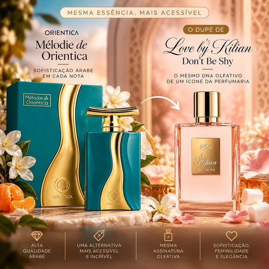 Melodie da Orientica: o perfume árabe gourmand que é o dupe de Love, Don’t Be Shy de Kilian