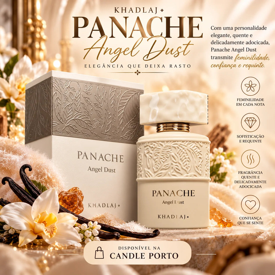 Panache Angel Dust: o perfume elegante, quente e delicadamente adocicado que transmite feminilidade, confiança e requinte