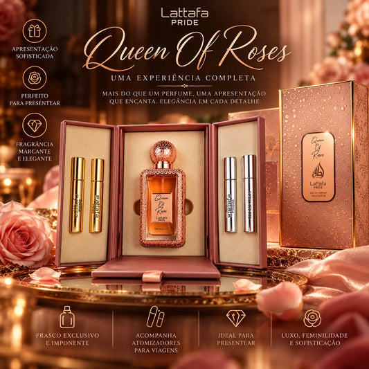 Queen of Roses da Lattafa: o perfume que transforma a apresentação numa experiência de luxo