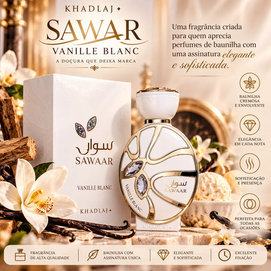 Sawaar Vanille Blanc: a elegância da baunilha num perfume sofisticado, envolvente e irresistível — disponível na Candle Porto