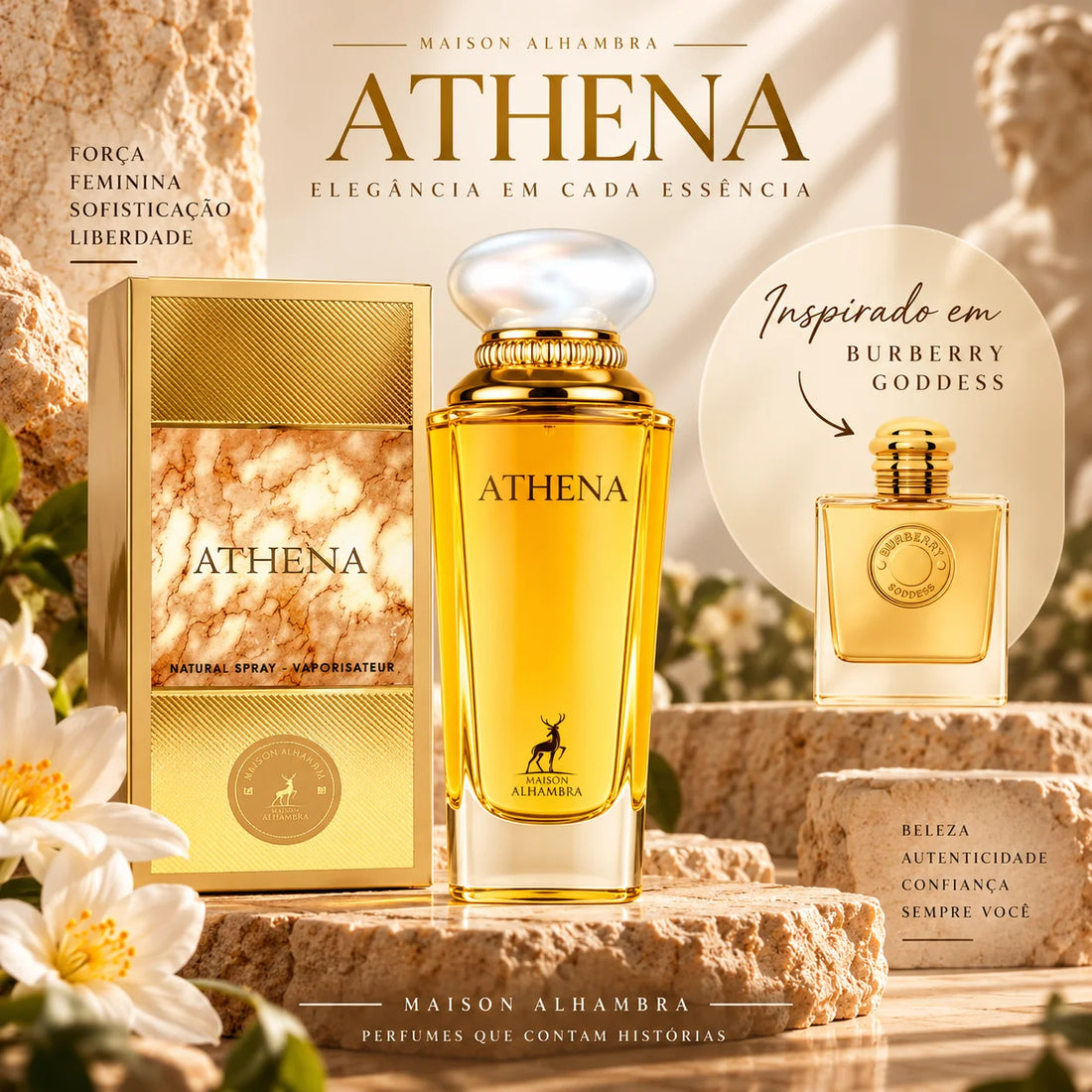 Athena Maison Alhambra: conheça o dupe de Burberry Goddess disponível na Candle Porto