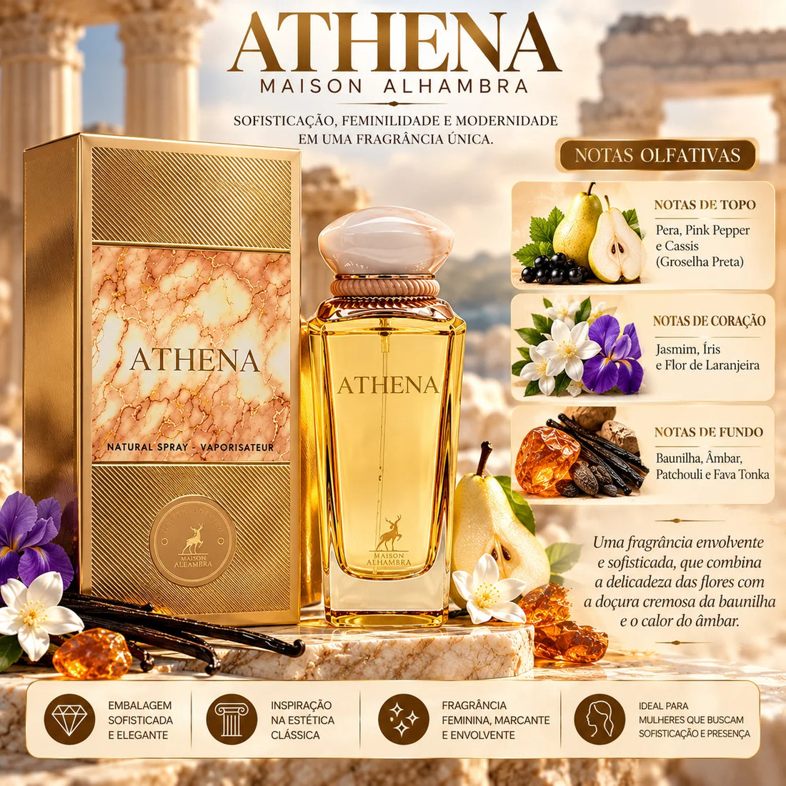 Athena Maison Alhambra: a história do perfume e a sua semelhança com Burberry Goddess