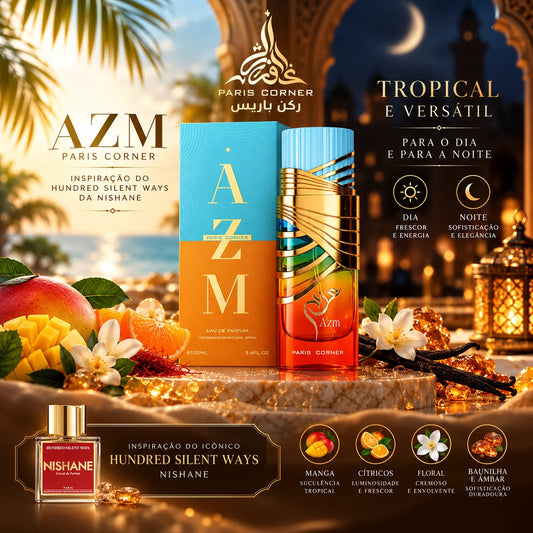 AZM Paris Corner: perfume versátil para o dia e para a noite, inspirado em Hundred Silent Ways da Nishane
