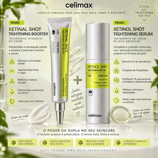 Celimax: conheça a marca coreana e a diferença entre Retinol Shot Serum e Retinal Shot Booster