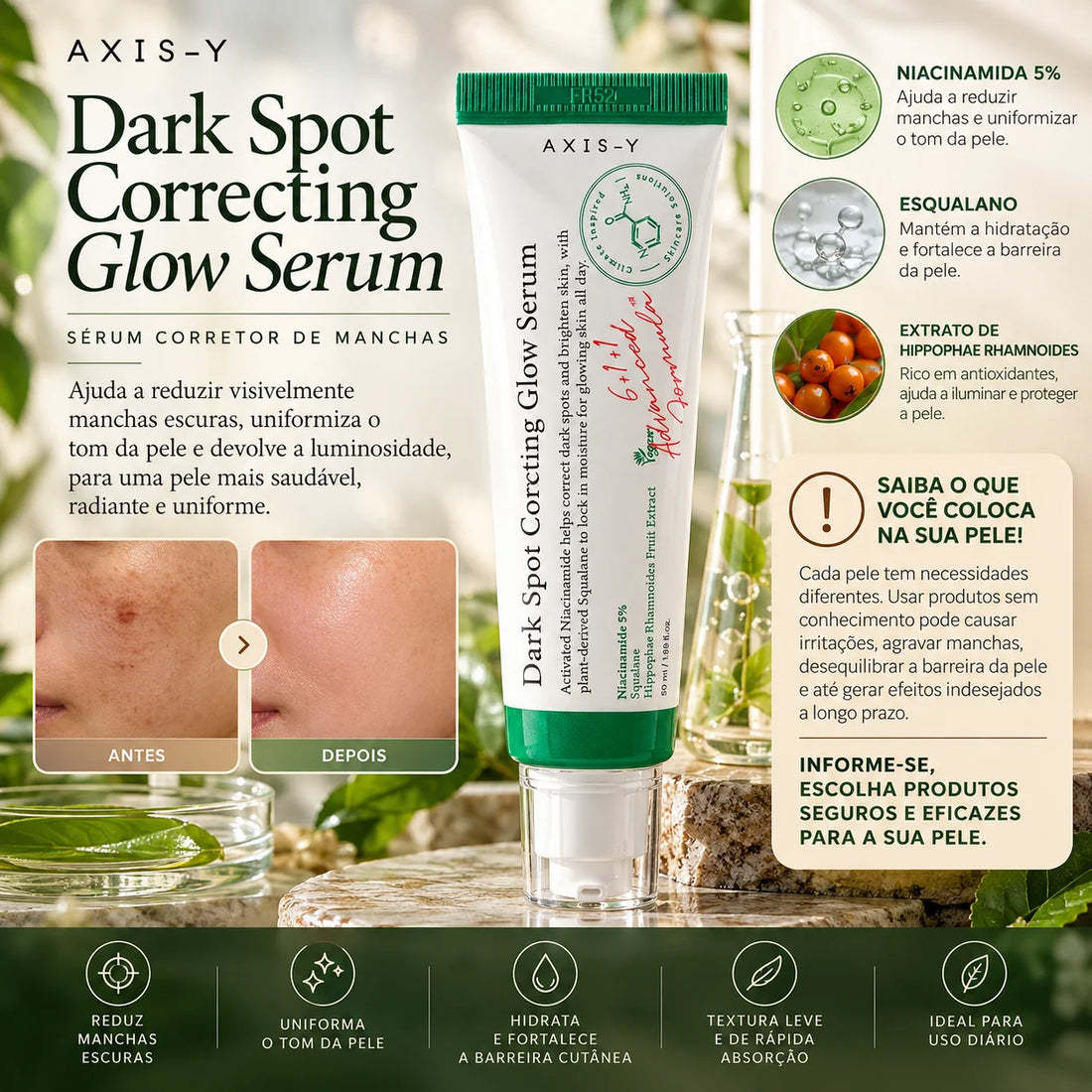 AXIS-Y Dark Spot: o sérum coreano para manchas e por que saber o que a sua pele precisa faz toda a diferença