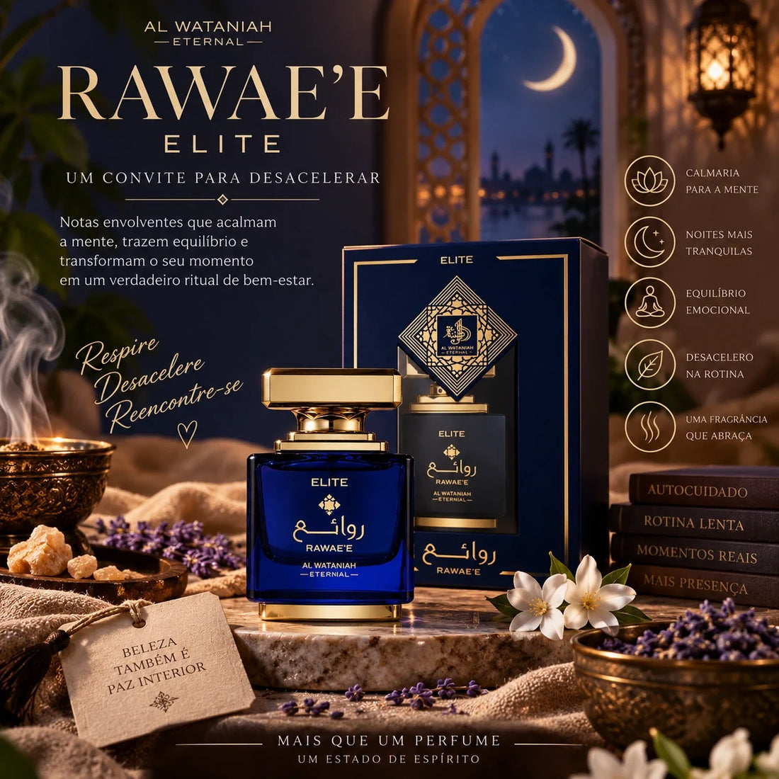 Rawae’e Elite Al Wataniah: um perfume aromático para acalmar — acaba de chegar à Candle Porto