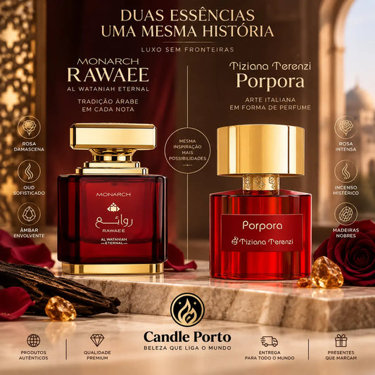 Eternal Rawae’e Monarch Al Wataniah: o dupe de Porpora está com poucas unidades na Candle Porto