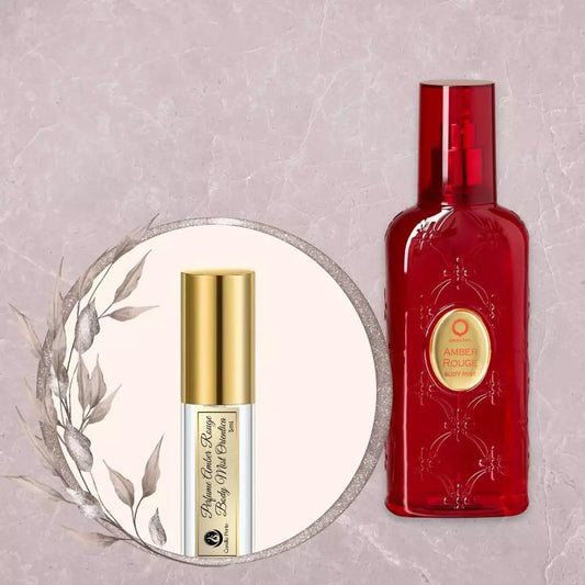 Amostra Decante 5ml Perfume Amber Rouge Body Mist Orientica