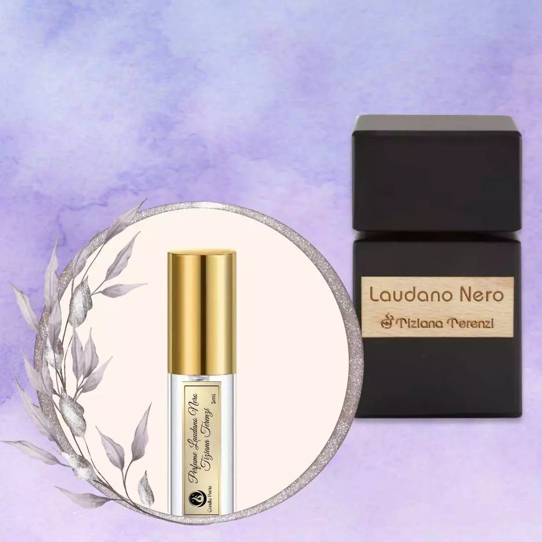 Amostra Decante 5ml Perfume Tiziana Terenzi Laudano Nero Unissexo