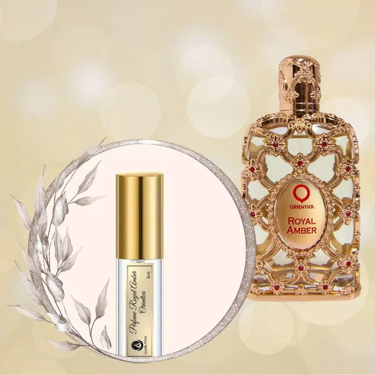 Amostra Decante 5 ml Perfume Royal Amber Orientica
