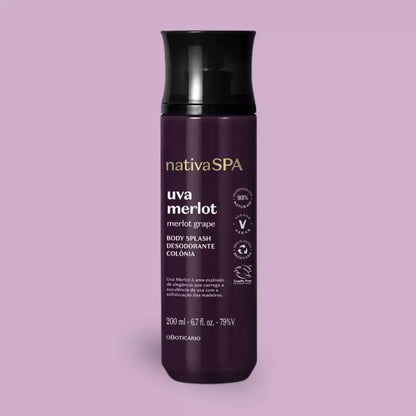 Body Splash Nativa Spa Uva Merlot, 200ml