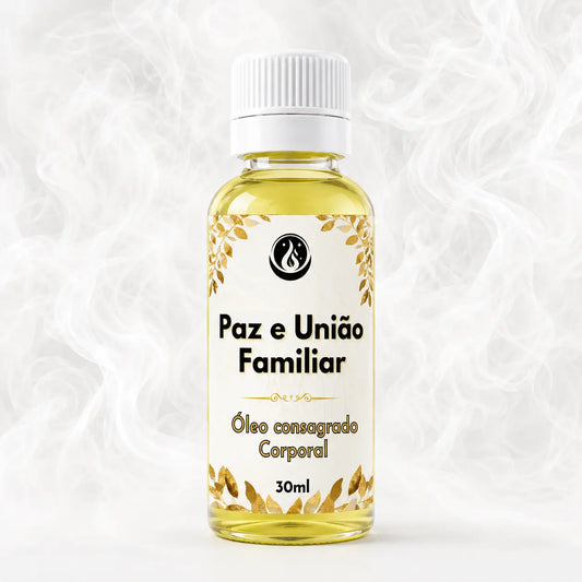 Óleo consagrado Paz e União Familiar