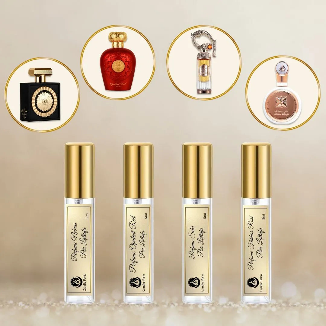 KIT AMOSTRA DECANTES TOP 4 ORIGINAIS LATTAFA