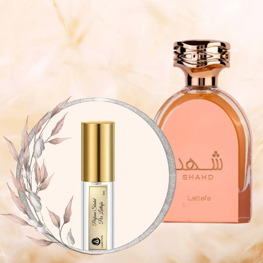 Decante Mulheres Lattafa Shahd Eau de Parfum 5ml