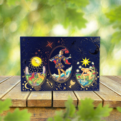Kit Tarot Folhas de Ouro