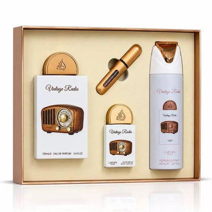 Gift Set Vintage Radio Lattafa EDP