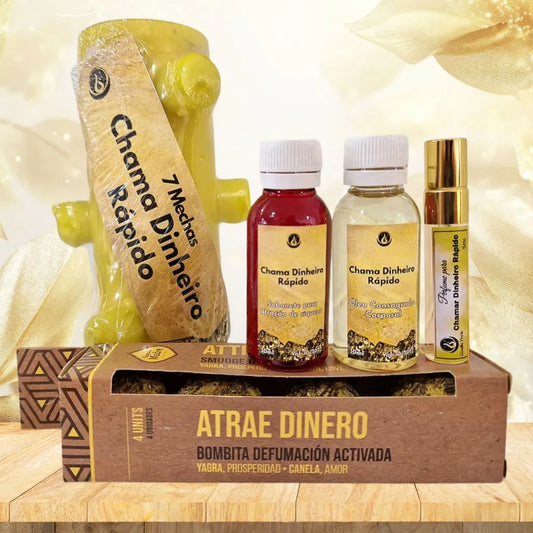 Kit Ritual completo Chama Dinheiro Rápido
