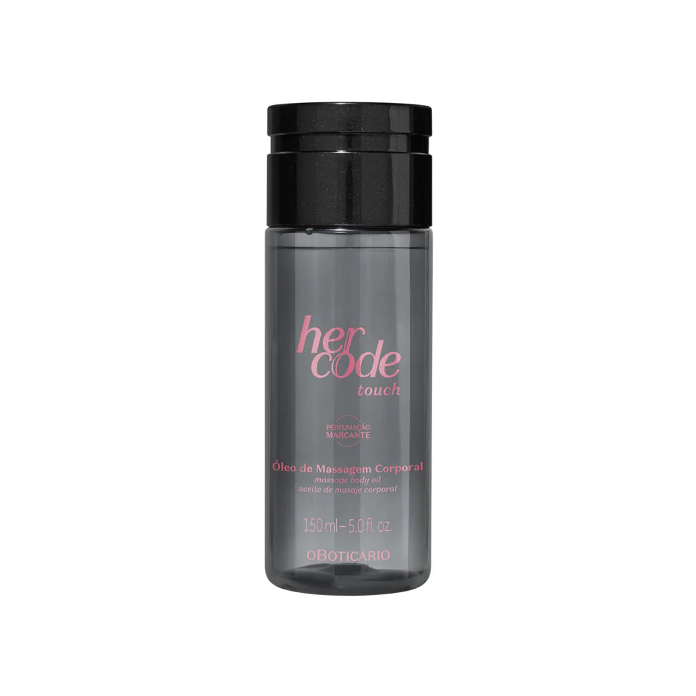 Óleo De Massagem Corporal Her Code Touch 150ml