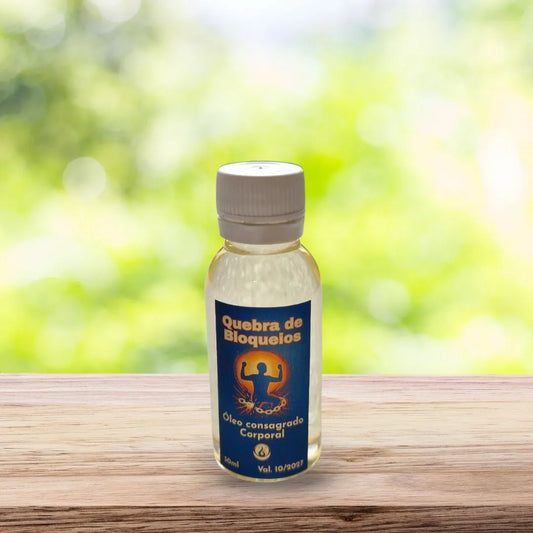 Óleo consagrado Quebra de Bloqueios
