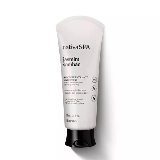 Sabonete Líquido Esfoliante Anti Stress Jasmim e Sambac 175ml