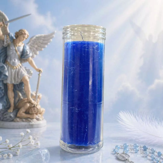 Vela de 7 Dias Azul - São Miguel Arcanjo