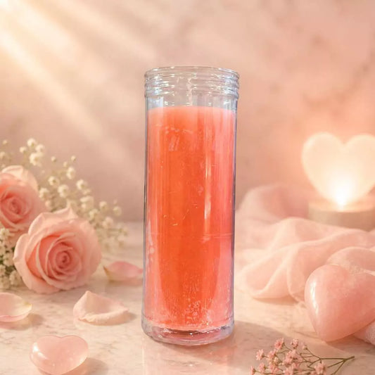 Vela de 7 Dias Rosa para Amor