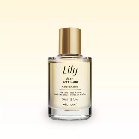Óleo Multifuncional Acetinado Corpo e Cabelo Lily, 50ml
