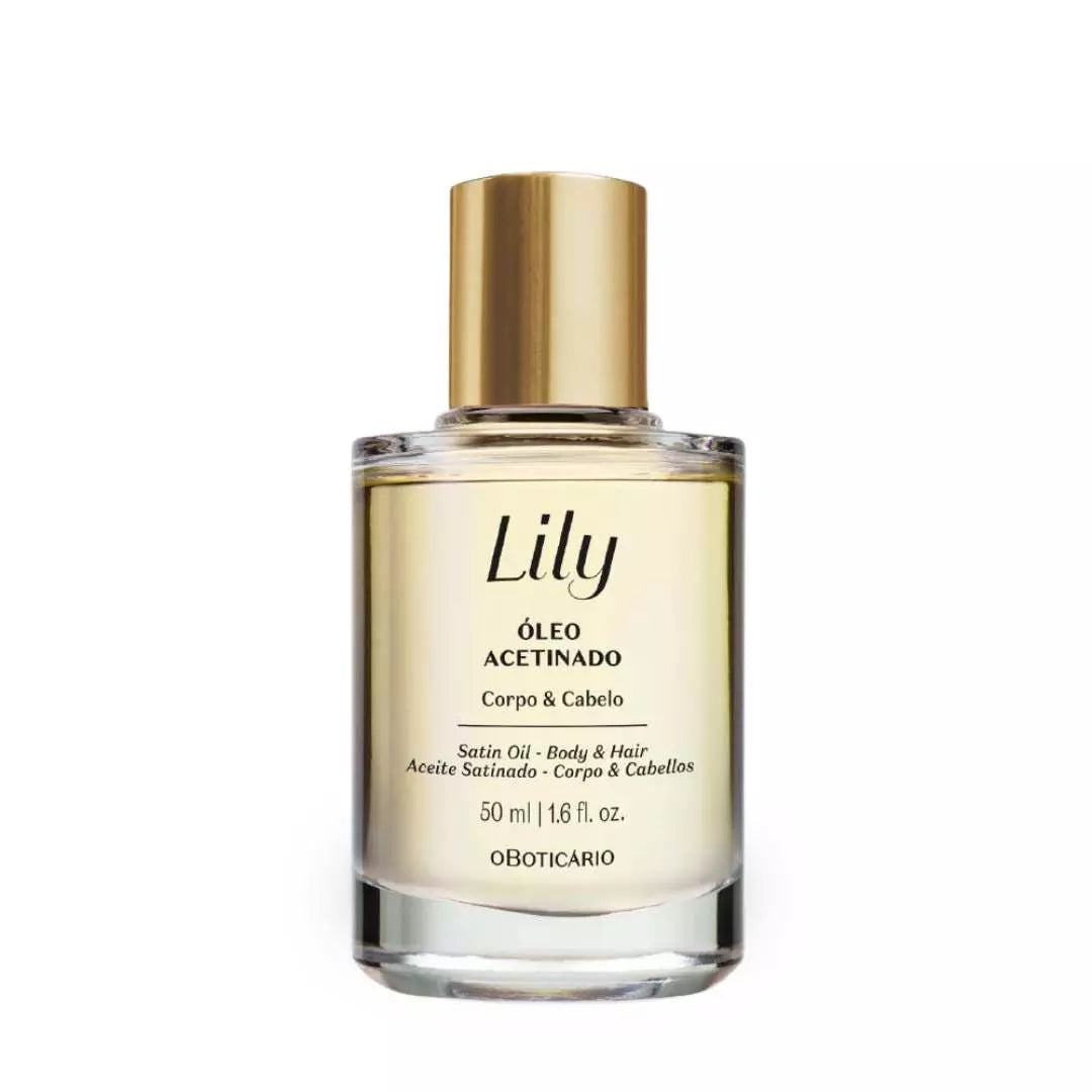 Óleo Acetinado Corpo e Cabelo Lily 50ml