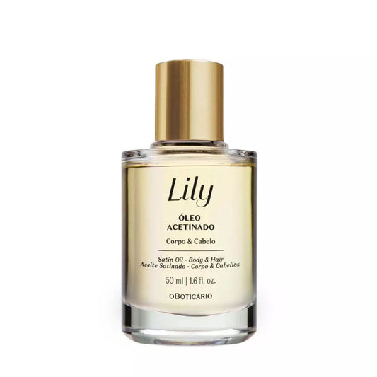 Óleo Acetinado Corpo e Cabelo Lily 50ml